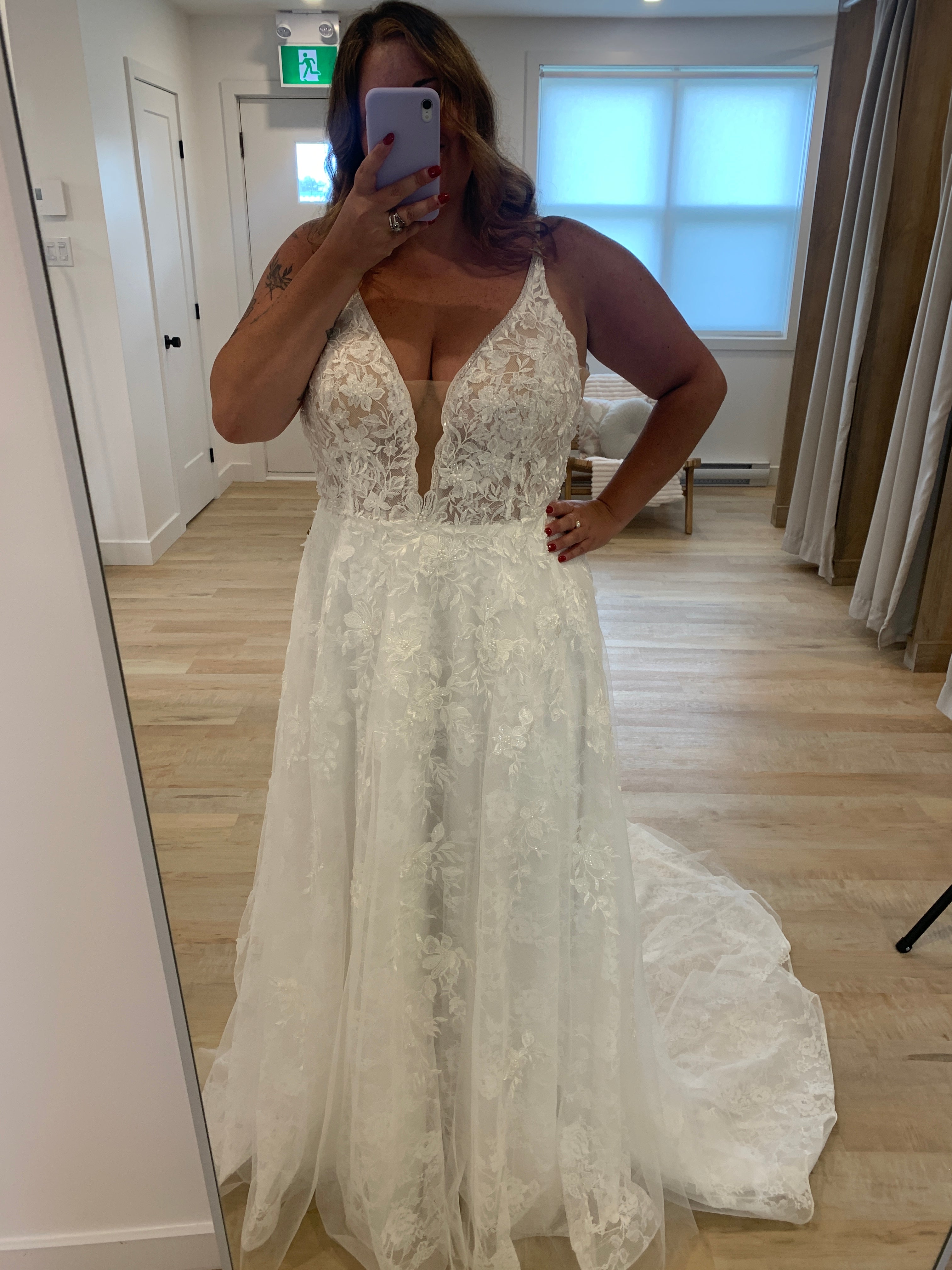 * EXCLUSIVITÉ* Riddle *échantillons taille 12 et taille 20* - robe boho romantique coupe A en tulle avec dentelle et dos ouvert * EXCLUSIVITÉ* Riddle *échantillons taille 12 et taille 20* - robe boho romantique coupe A en tulle avec dentelle et dos ouvert