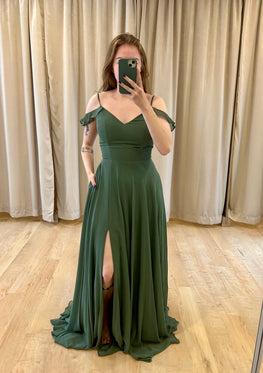 Moxy - Boho-style maxi dress with thin straps and ruffles