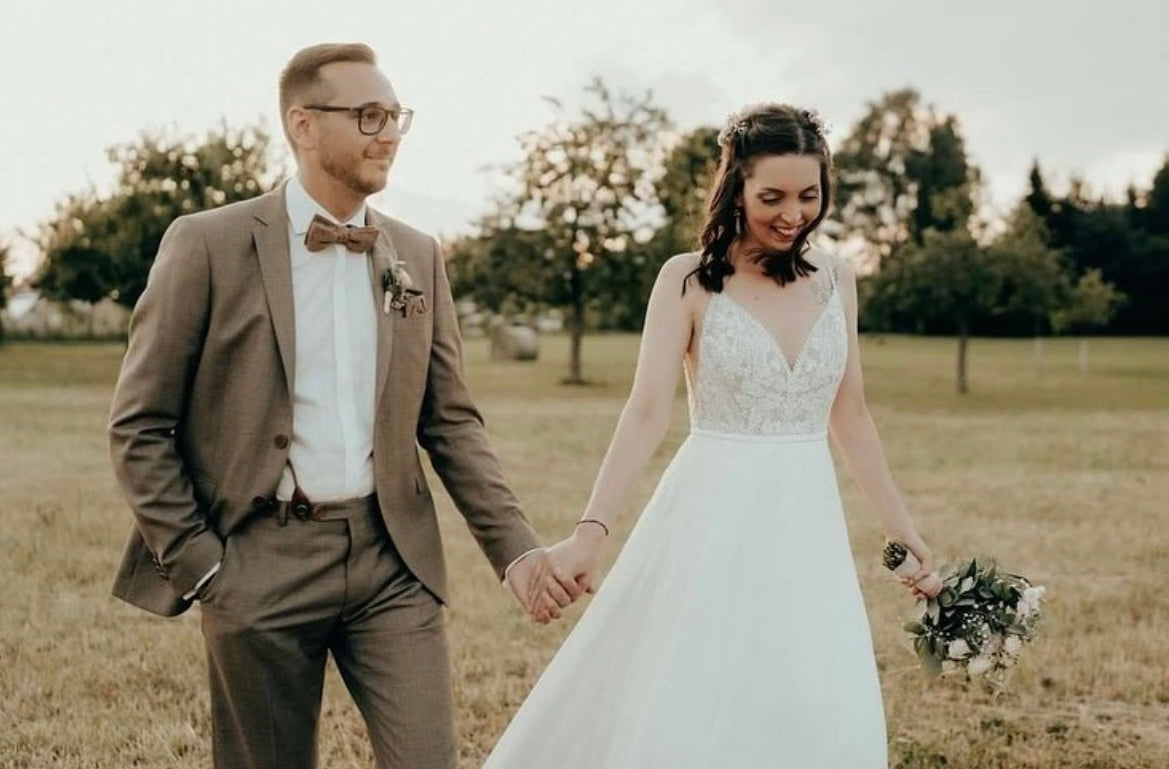 Roscoe - robe boho romantique en dentelle et jupe de chiffon Roscoe - robe boho romantique en dentelle et jupe de chiffon