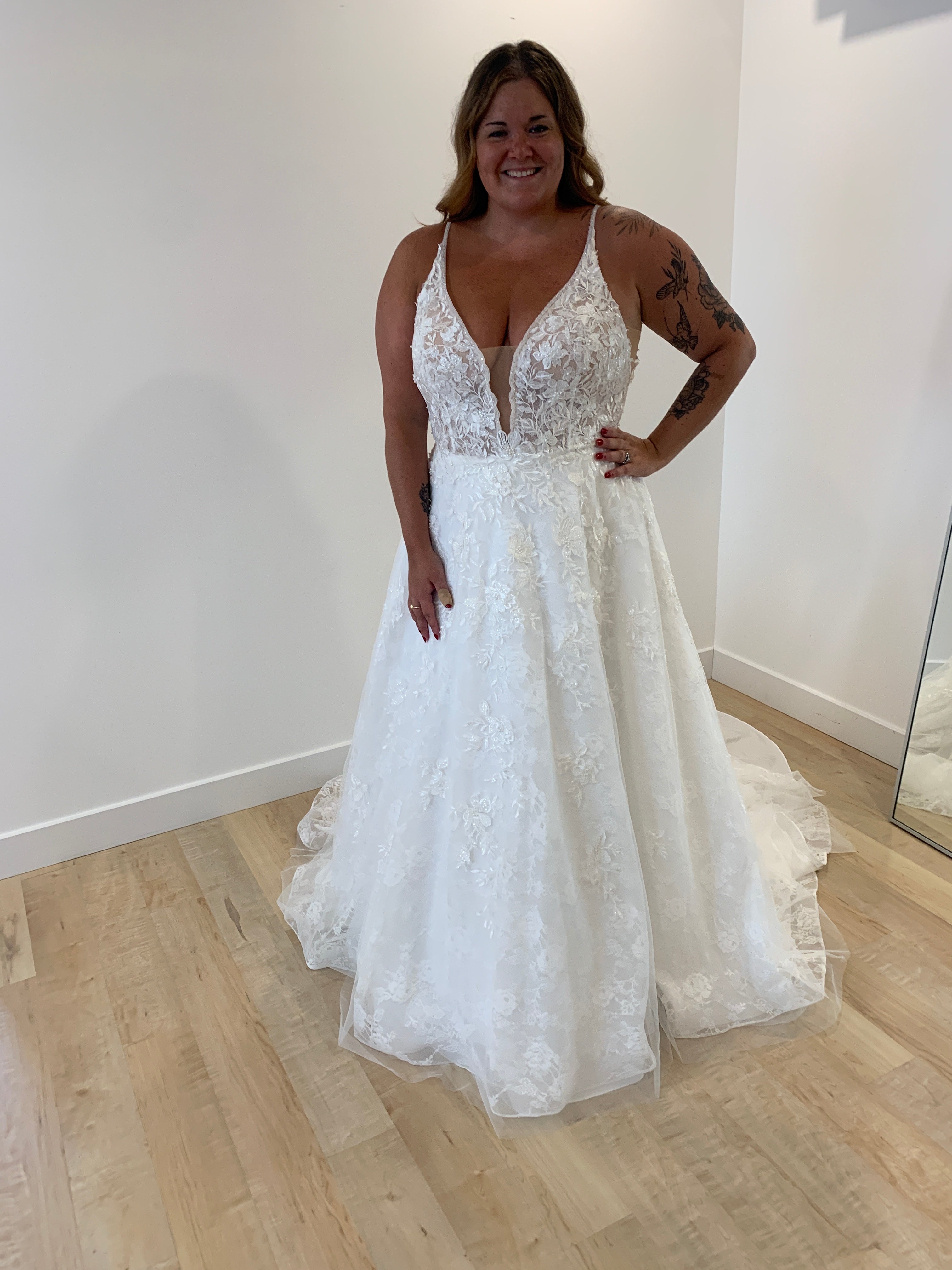 *EXCLUSIVITÉ* Riddle aussi disponible *taille plus* - robe boho romantique coupe A en tulle avec dentelle et dos ouvert *EXCLUSIVITÉ* Riddle aussi disponible *taille plus* - robe boho romantique coupe A en tulle avec dentelle et dos ouvert