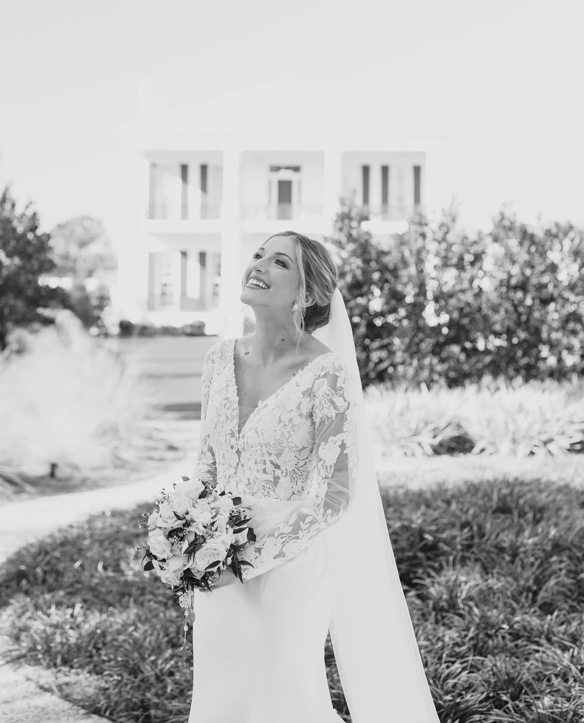 Trixie - long sleeve slim fit wedding dress with mikado bottom and lace insert in the train Trixie - long sleeve slim fit wedding dress with mikado bottom and lace insert in the train