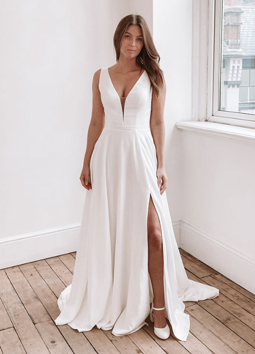 *EXCLUSIVITÉ* Arlow - robe de mariée moderne en jersey satiné *EXCLUSIVITÉ* Arlow - robe de mariée moderne en jersey satiné