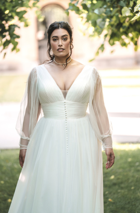 Samy *collection Allure x Netlfix Bridgerton* - robe de mariée en tulle à manches longues et taille cintrée Samy *collection Allure x Netlfix Bridgerton* - robe de mariée en tulle à manches longues et taille cintrée