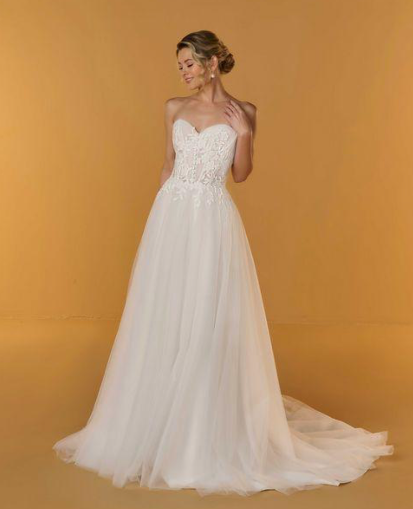 *EXCLUSIVITÉ* Aurie - robe de mariée romantique en tulle avec haut bustier *EXCLUSIVITÉ* Aurie - robe de mariée romantique en tulle avec haut bustier
