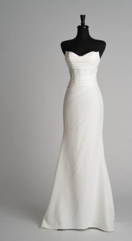 *EXCLUSIVITÉ* Josh - robe de mariée minimaliste en crêpe extensible de coupe ajustée