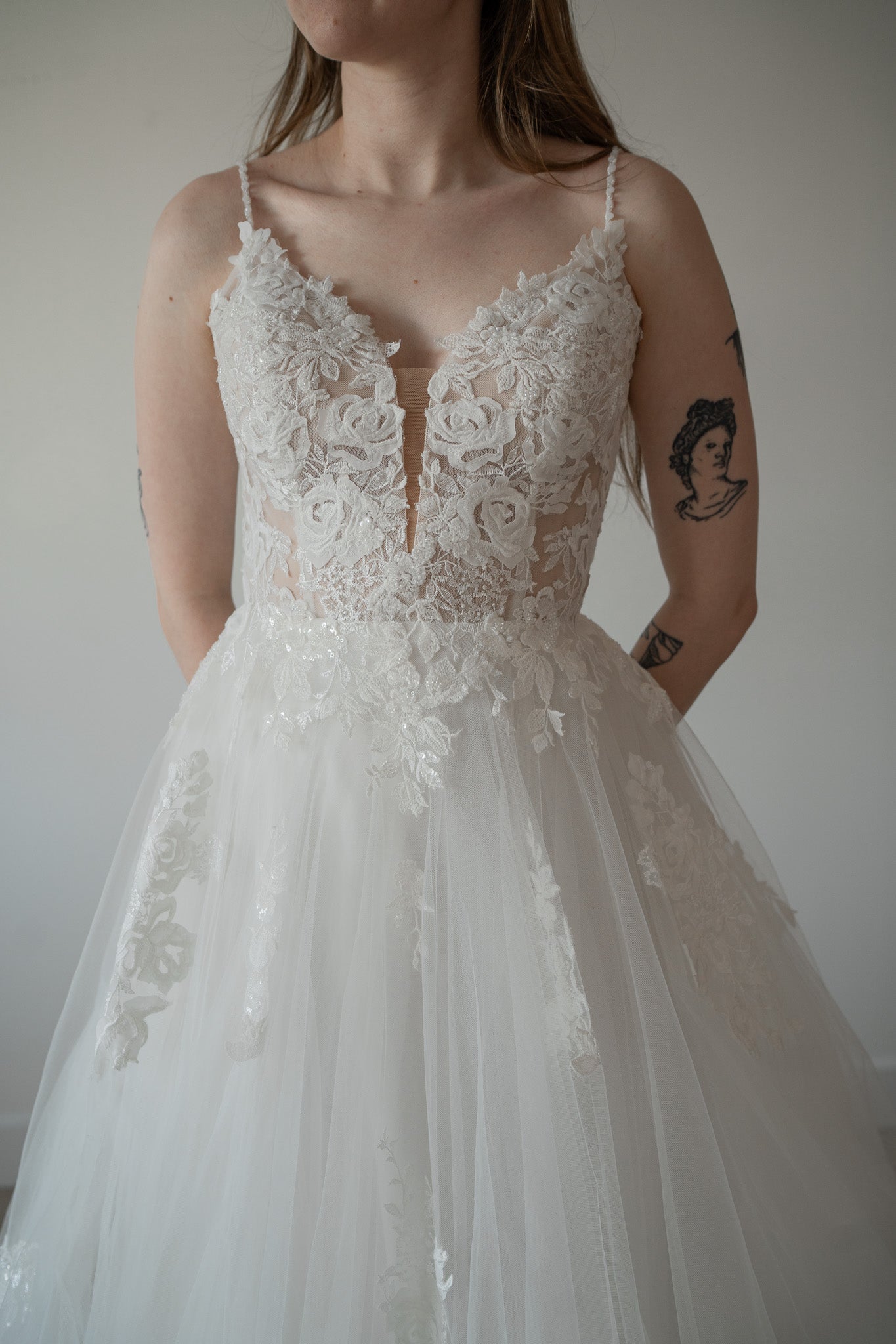 *EXCLUSIVITÉ* Pokey - robe boho romantique volumineuse en tulle avec haut brodé de dentelle et duo de bretelles *EXCLUSIVITÉ* Pokey - robe boho romantique volumineuse en tulle avec haut brodé de dentelle et duo de bretelles