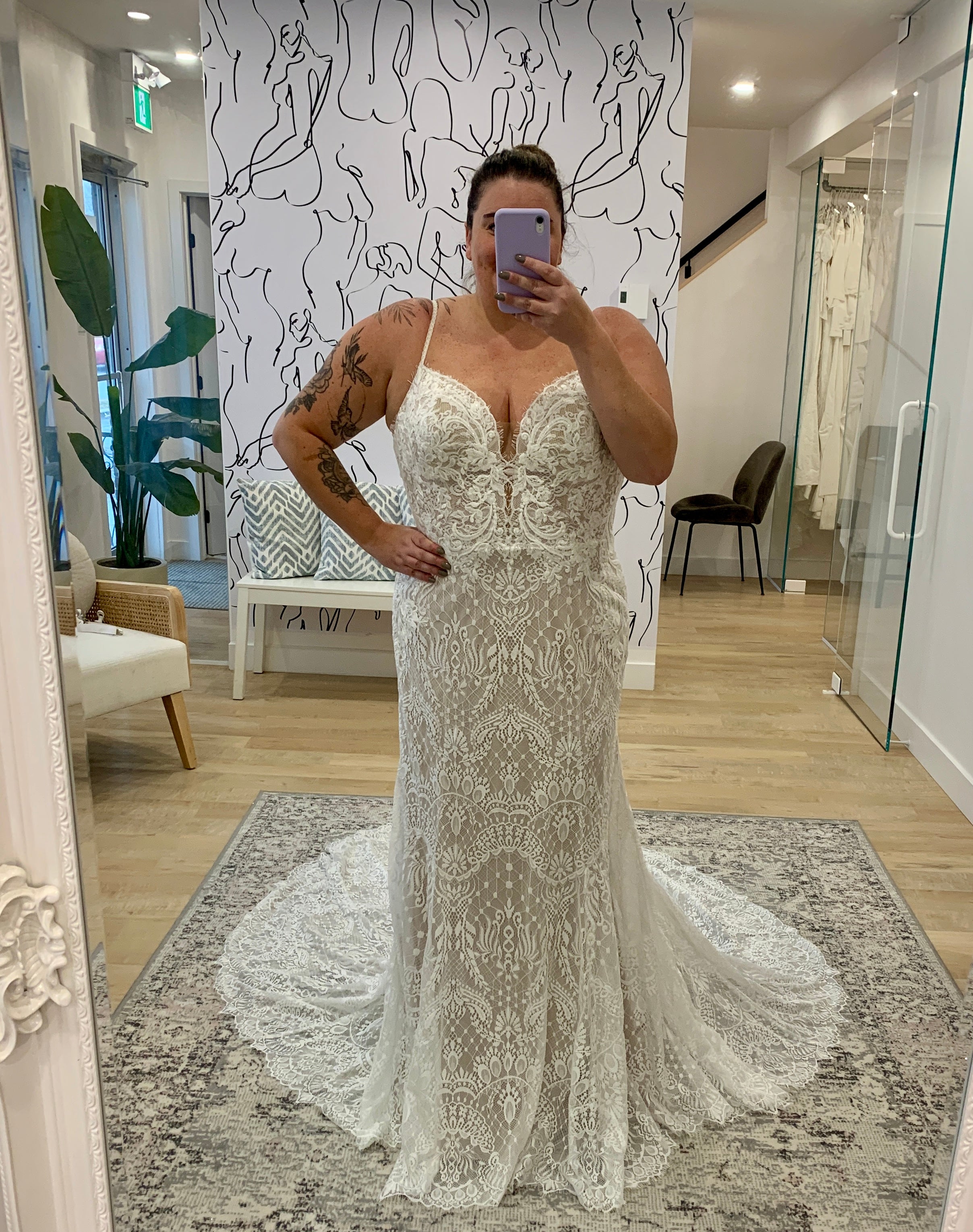 Forrest *taille plus* - robe de mariée boho à dentelle sans perle Forrest *taille plus* - robe de mariée boho à dentelle sans perle