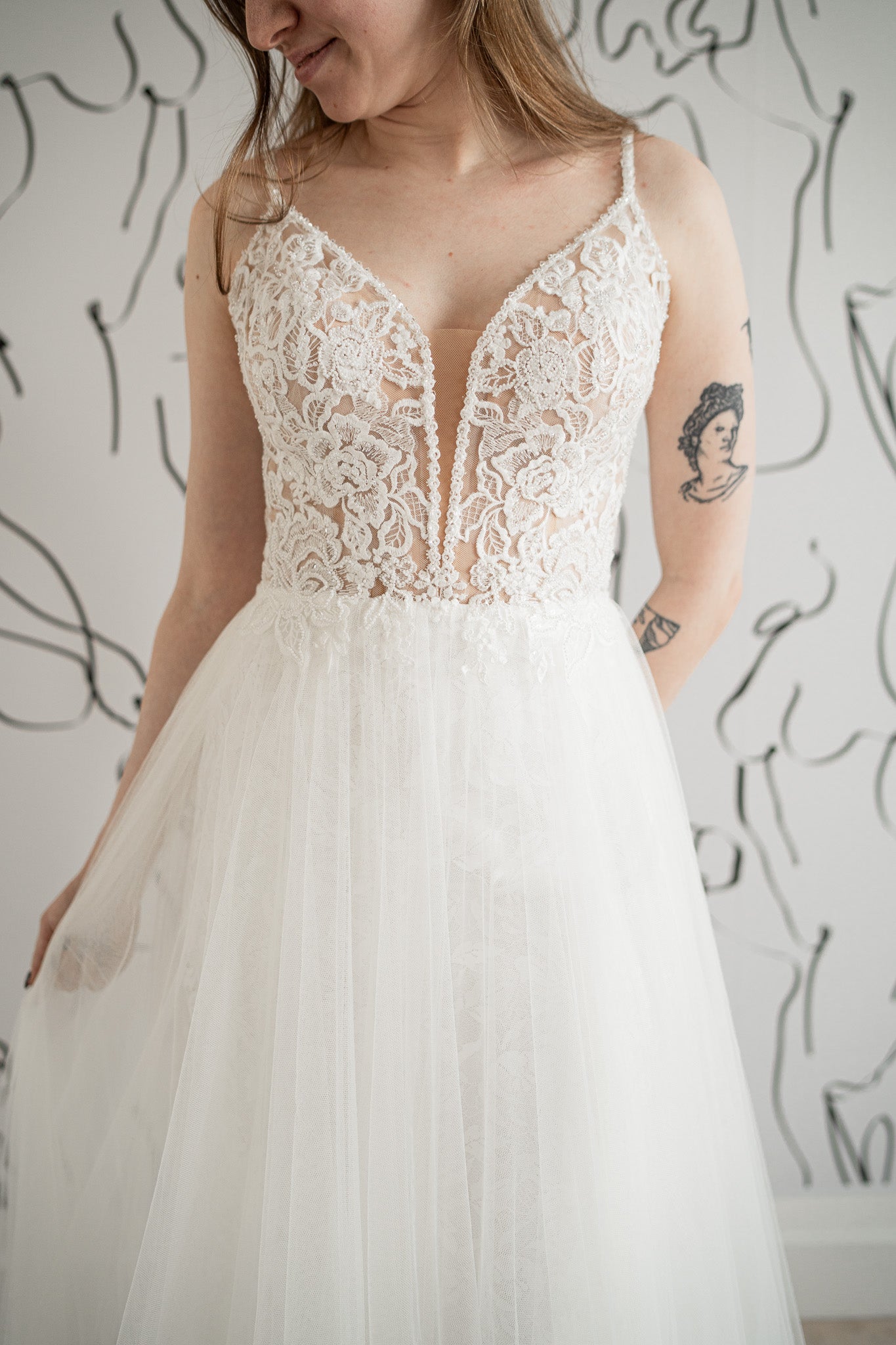 *EXCLUSIVITÉ* Demi aussi disponible *taille plus* - robe boho romantique en dentelle avec haut brodée et dos dégagé *EXCLUSIVITÉ* Demi aussi disponible *taille plus* - robe boho romantique en dentelle avec haut brodée et dos dégagé