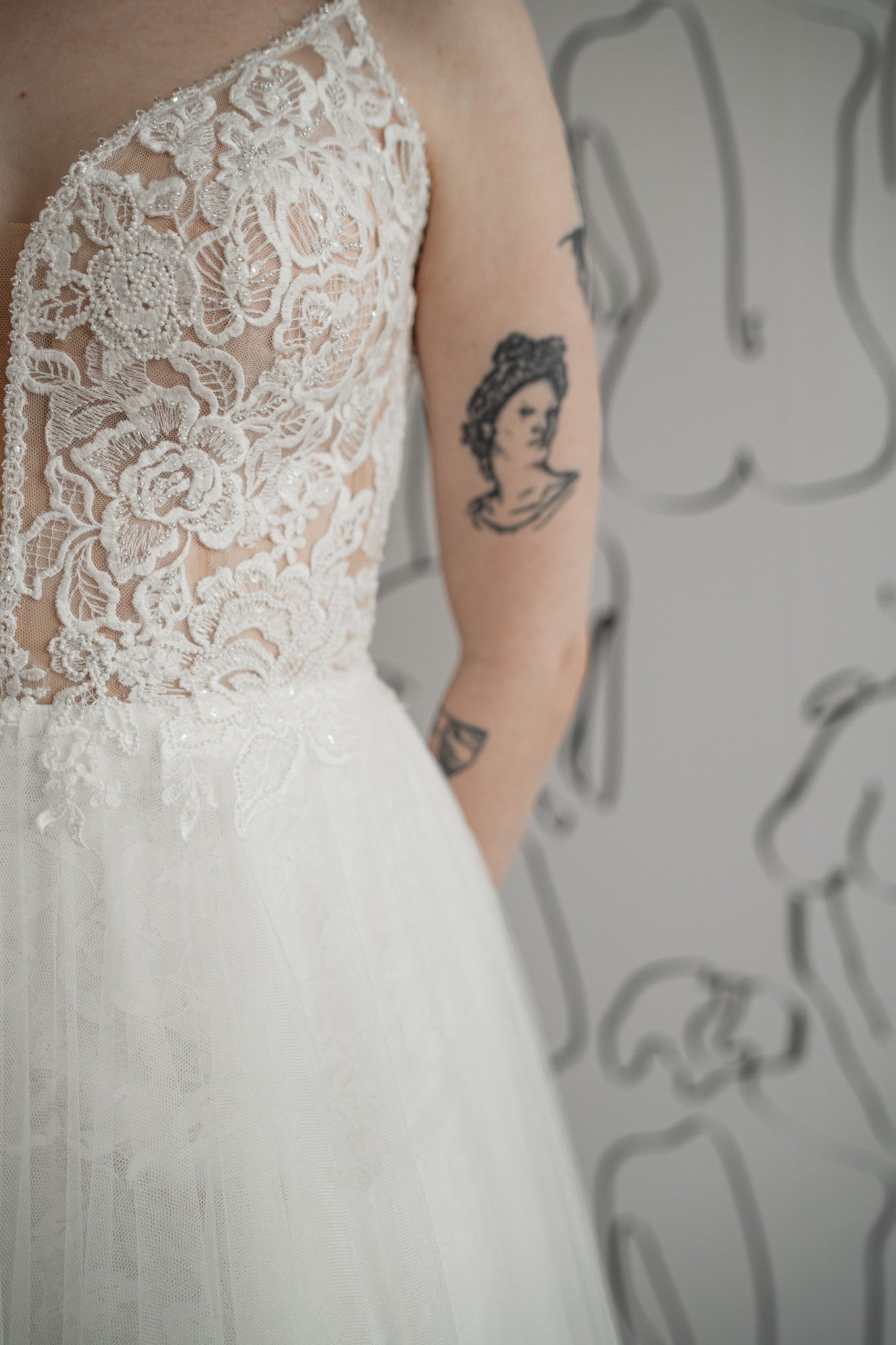 *EXCLUSIVITÉ* Demi aussi disponible *taille plus* - robe boho romantique en dentelle avec haut brodée et dos dégagé *EXCLUSIVITÉ* Demi aussi disponible *taille plus* - robe boho romantique en dentelle avec haut brodée et dos dégagé