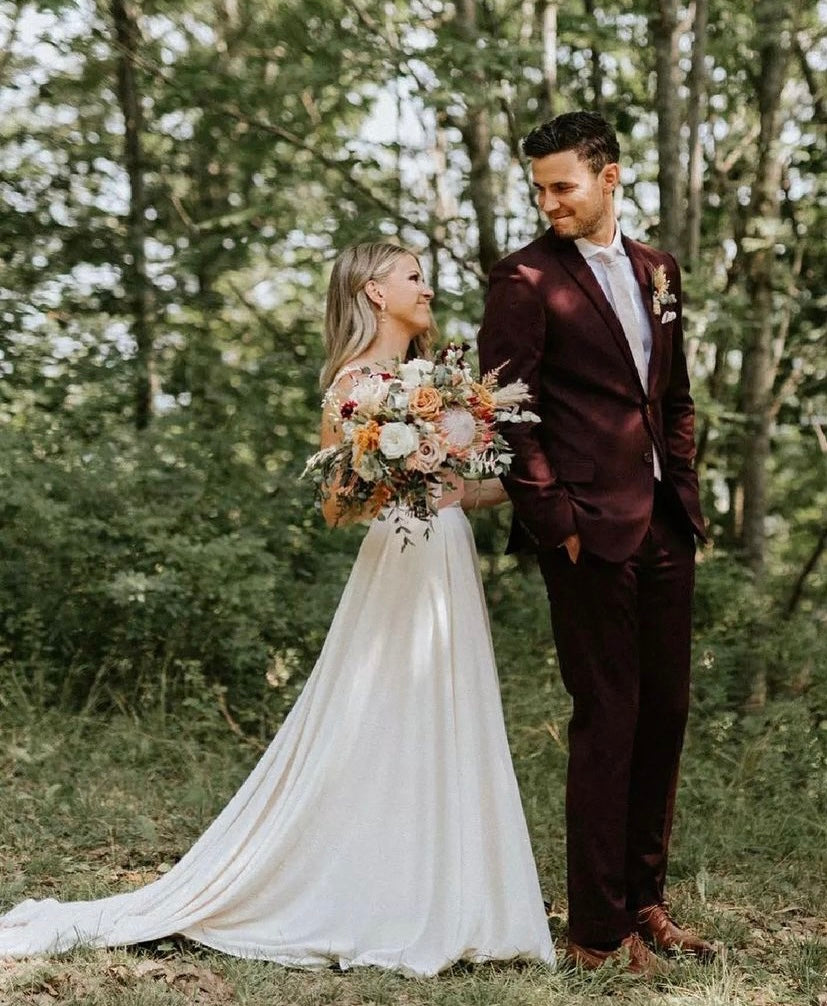 Cedar - sleeveless minimalist wedding dress with non-beaded cotton lace V-top and illusion neckline Cedar - sleeveless minimalist wedding dress with non-beaded cotton lace V-top and illusion neckline