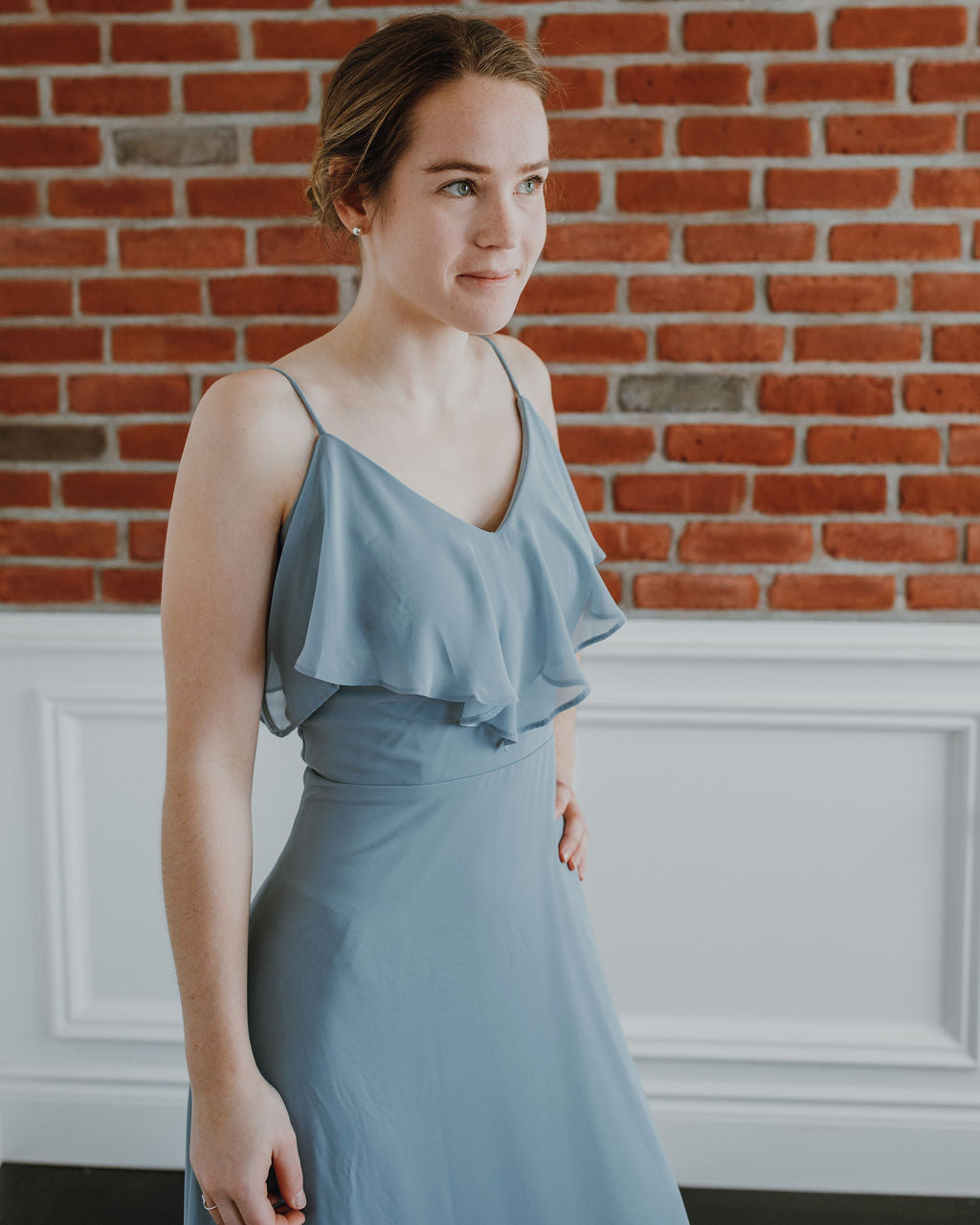 Brithany - Boho-style maxi dress with thin straps and ruffles Brithany - Boho-style maxi dress with thin straps and ruffles