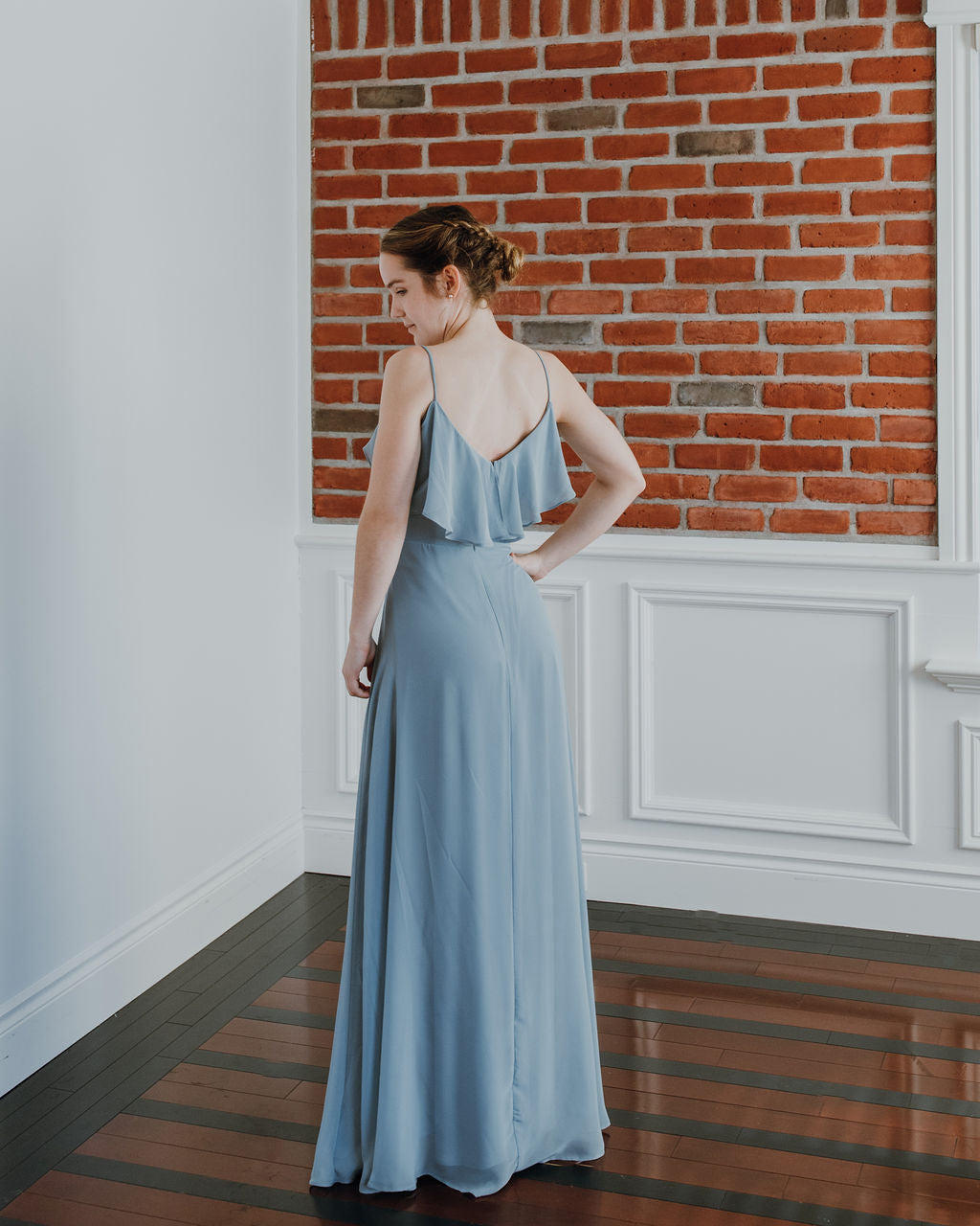 Brithany - Boho-style maxi dress with thin straps and ruffles Brithany - Boho-style maxi dress with thin straps and ruffles