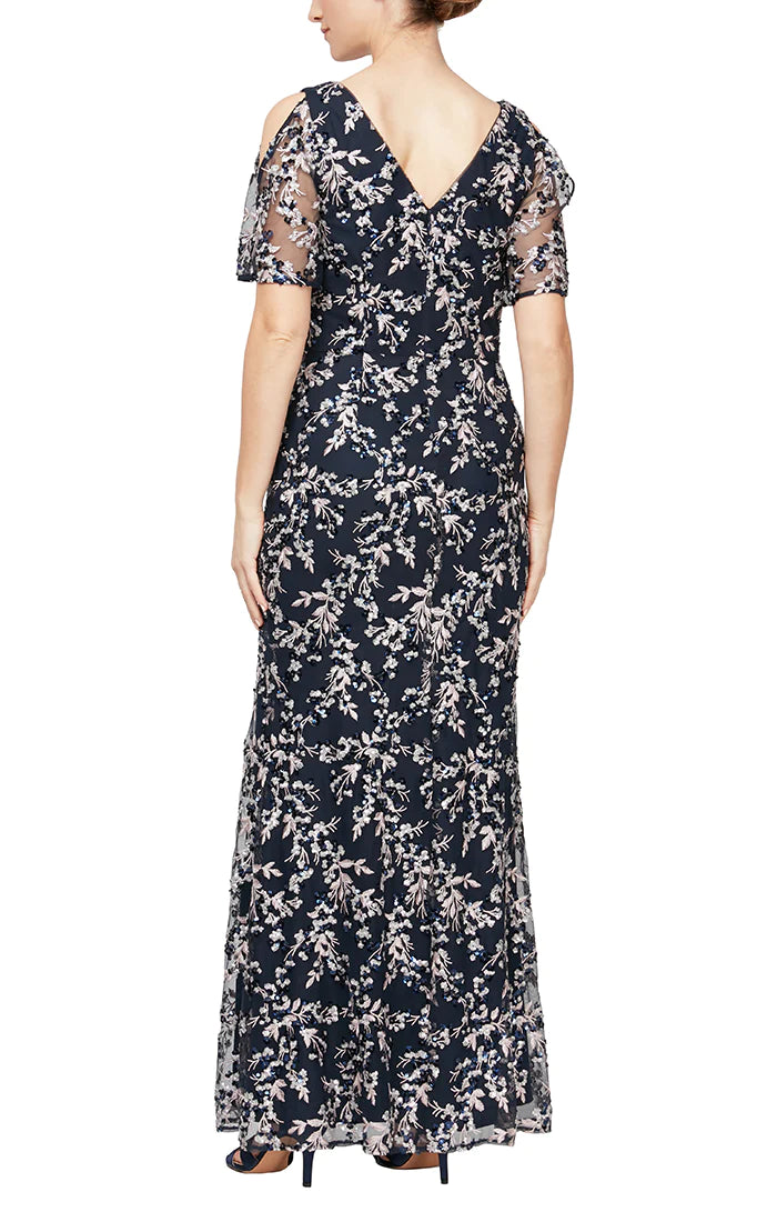 Bliss *échantillons taille 12 et taille 18 * - robe longue en tulle légère à paillette à motifs floral Bliss *échantillons taille 12 et taille 18 * - robe longue en tulle légère à paillette à motifs floral