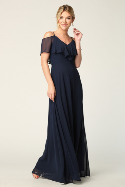 Brithany - Boho-style maxi dress with thin straps and ruffles Brithany - Boho-style maxi dress with thin straps and ruffles