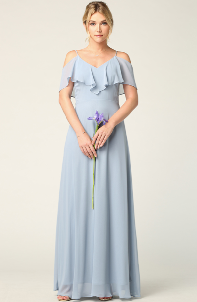 Brithany - Boho-style maxi dress with thin straps and ruffles Brithany - Boho-style maxi dress with thin straps and ruffles