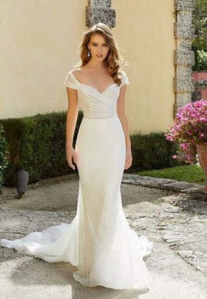 Robe de best sale mariée épaules dénudées