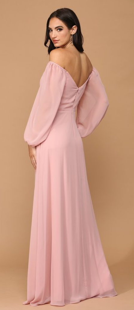 Donkey - robe longue à décolleté en V et manches bouffantes avec poches Donkey - robe longue à décolleté en V et manches bouffantes avec poches