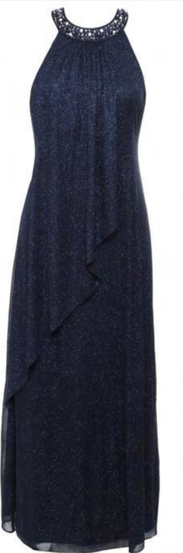 Kwame *échantillons taille 10 et taille 16* - Robe longue en jersey extensible coupe droite à encolure licou à jeu de plis avantageux Kwame *échantillons taille 10 et taille 16* - Robe longue en jersey extensible coupe droite à encolure licou à jeu de plis avantageux