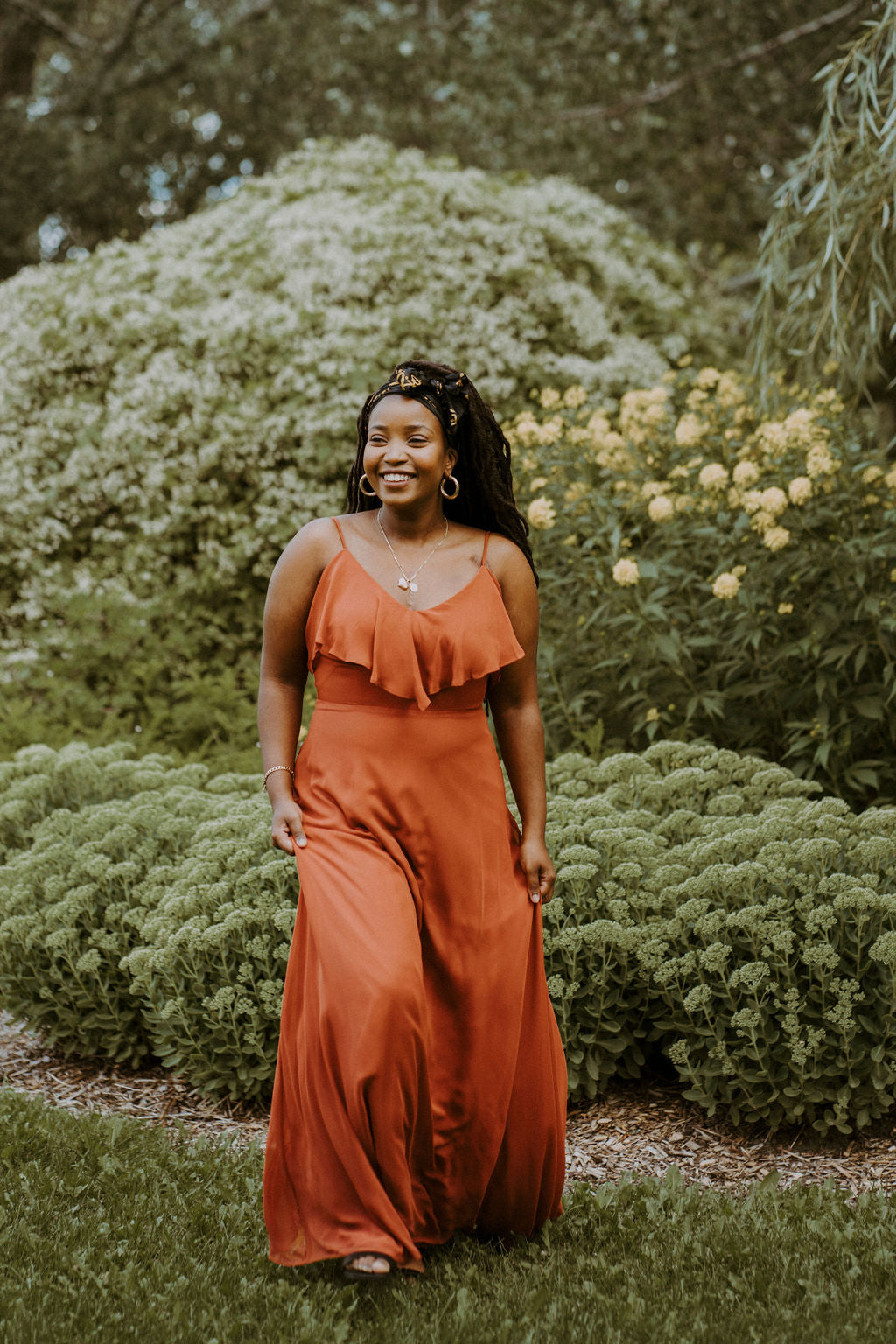 Brithany - Boho-style maxi dress with thin straps and ruffles Brithany - Boho-style maxi dress with thin straps and ruffles