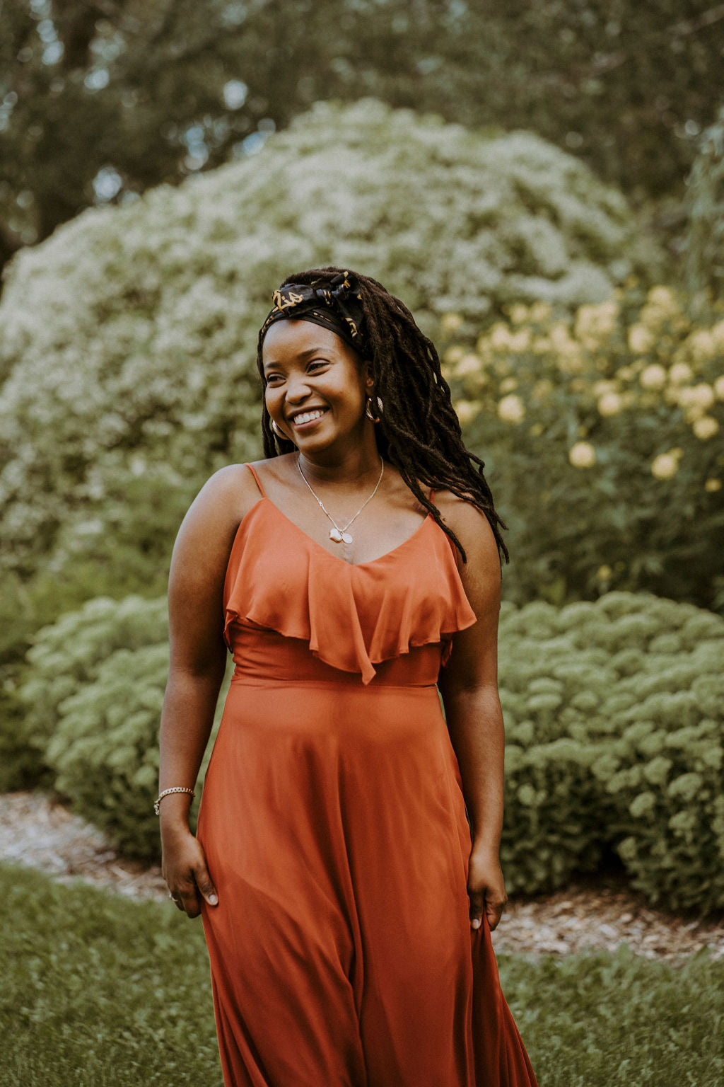 Brithany - Boho-style maxi dress with thin straps and ruffles Brithany - Boho-style maxi dress with thin straps and ruffles