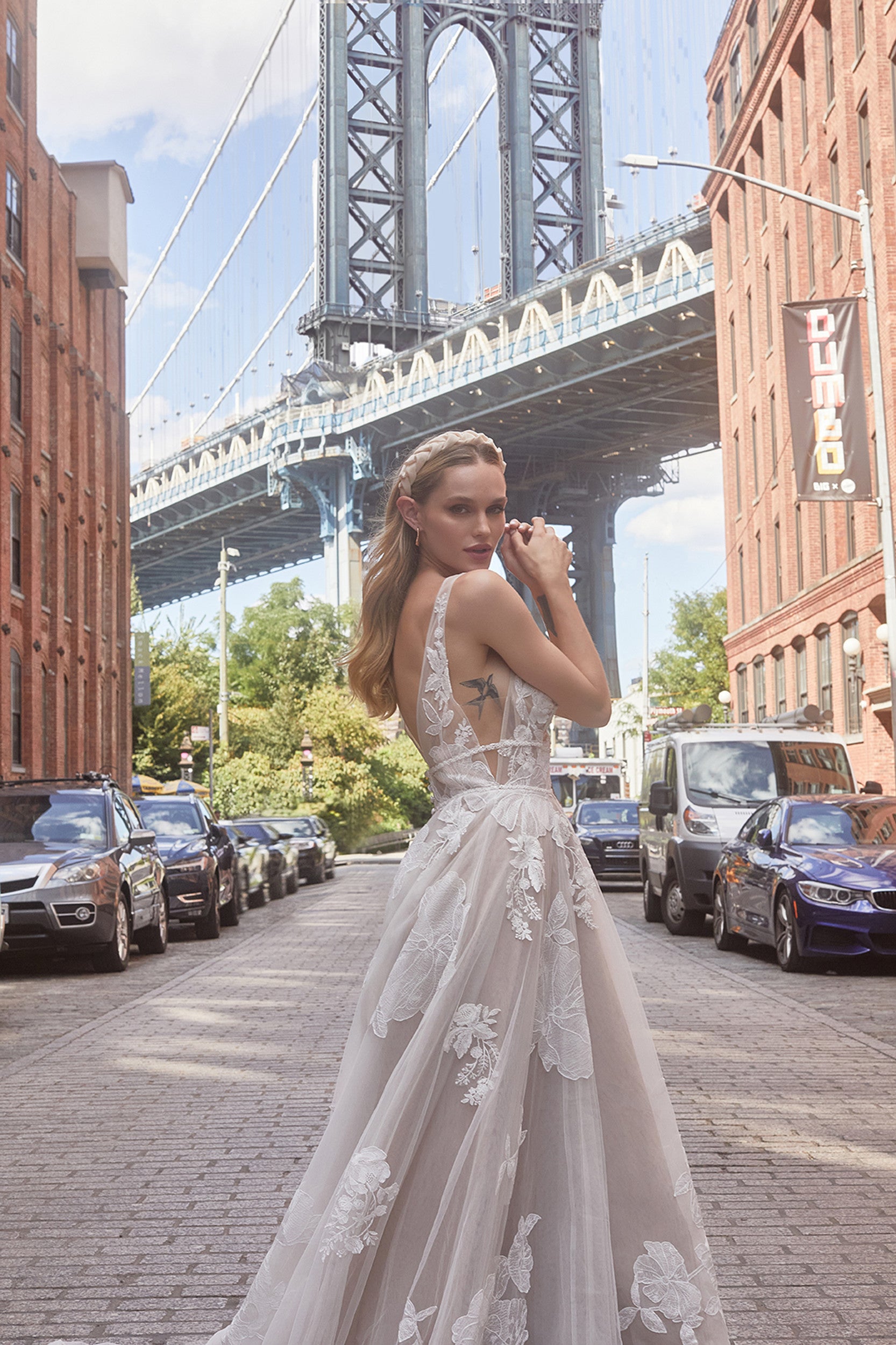 Stevenson *plus size*- luxurious boho A line wedding dress with unique floral lace Stevenson *plus size*- luxurious boho A line wedding dress with unique floral lace