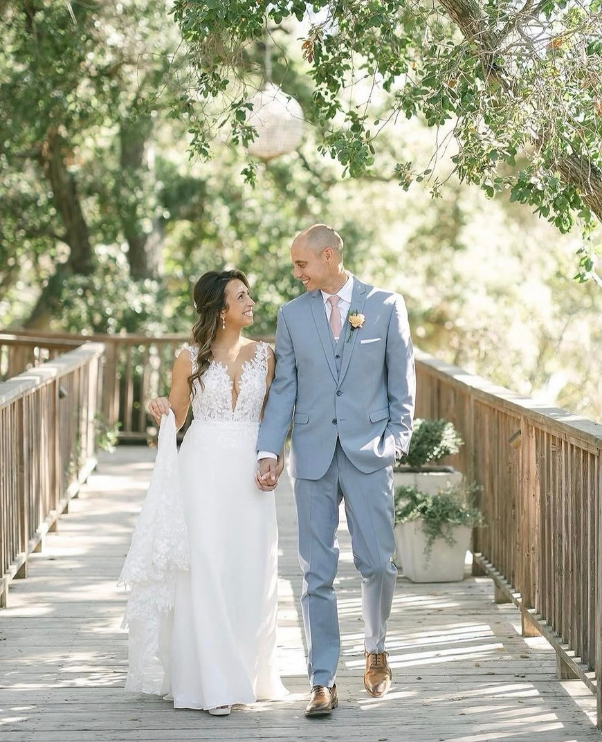 Lissie - robe boho romantique en dentelle et jupe de chiffon avec bretelles larges