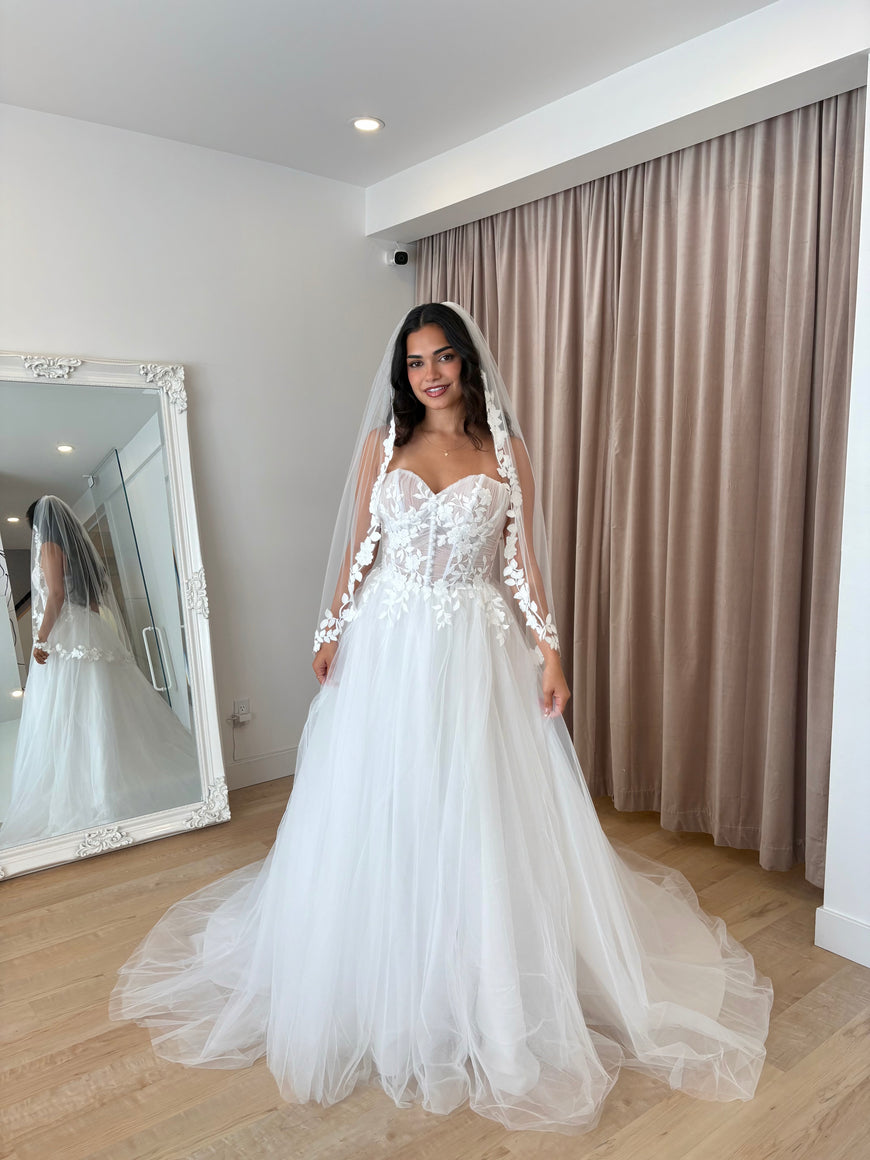 *EXCLUSIVITÉ* Aurie - robe de mariée romantique en tulle avec haut bustier