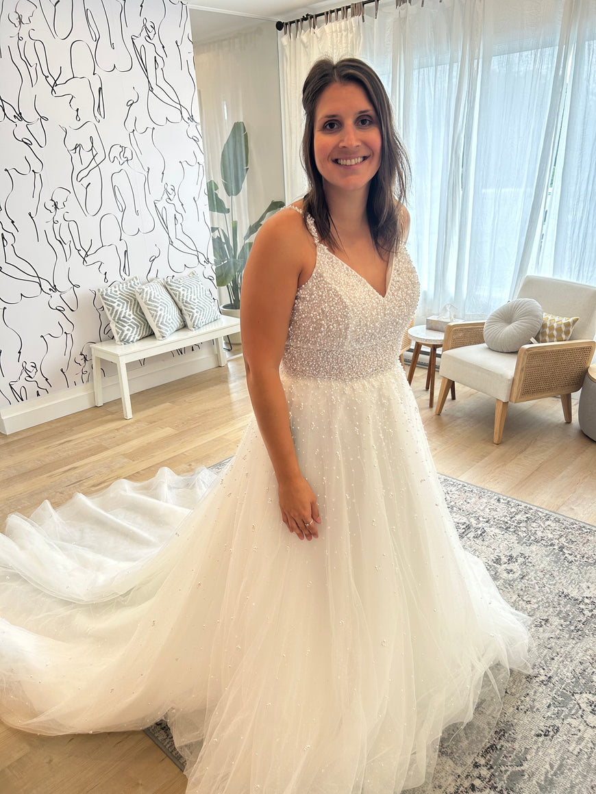 Maskara – robe de mariée haut de gamme en perles et tulle