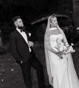 *EXCLUSIVITÉ* Usher - robe de mariée ajustée en crêpe extensible avec encolure bustier