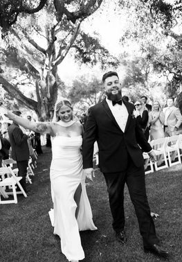 *EXCLUSIVITÉ* Usher - robe de mariée ajustée en crêpe extensible avec encolure bustier