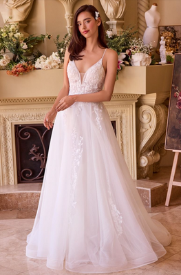 Roxie - robe de mariée en tulle brodée et dos ouvert