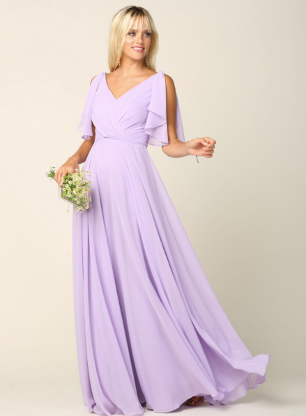 Purple online chiffon dresses