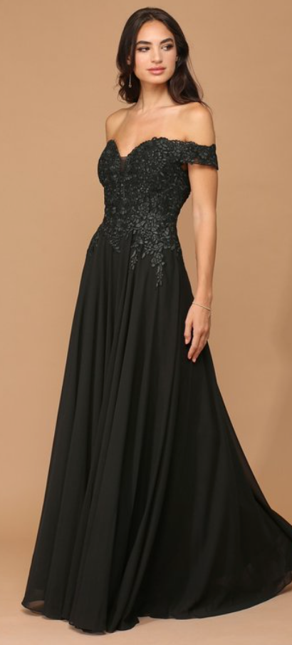 Tux - Off the shoulder maxi dress with lace and lace up back