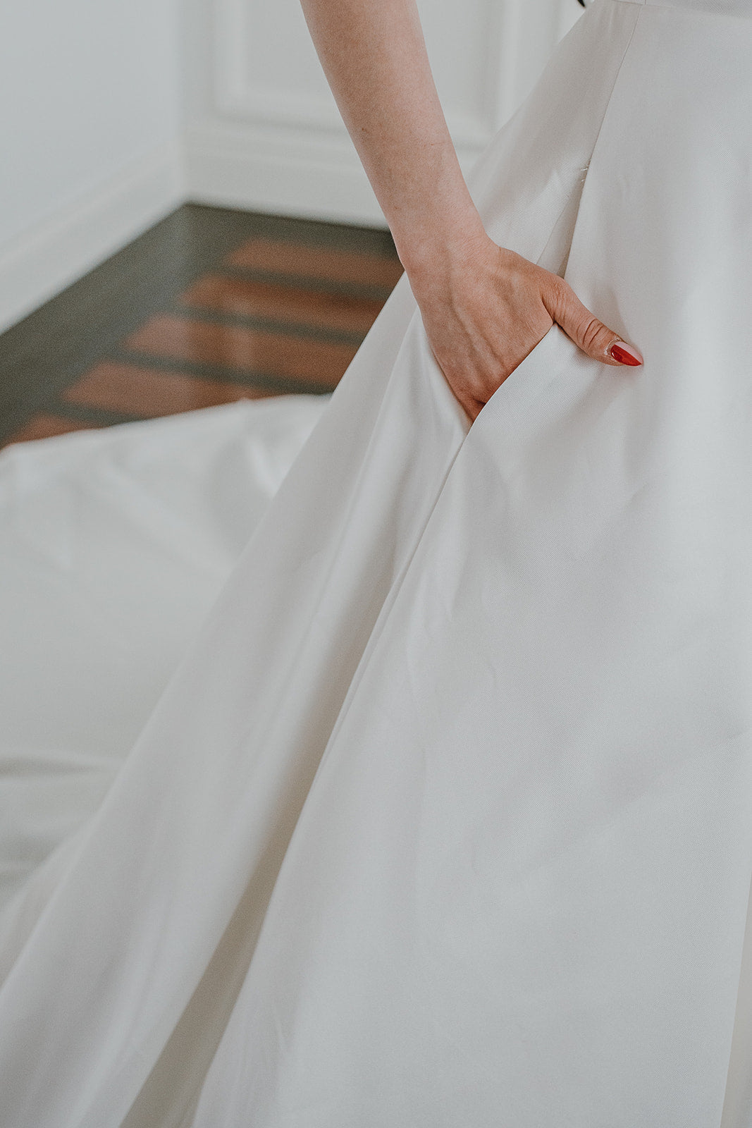 Moritz * échantillon taille 8 - robe de mariée classique à décolleté carré et dos moderne